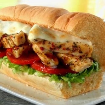 Subway - a chicken sandwich with lettuce and tomato - Sandwiches Near Me - Stevenson, Washington Subway - a chicken sandwich with lettuce and tomato - Sandwiches Near Me - Stevenson, Washington