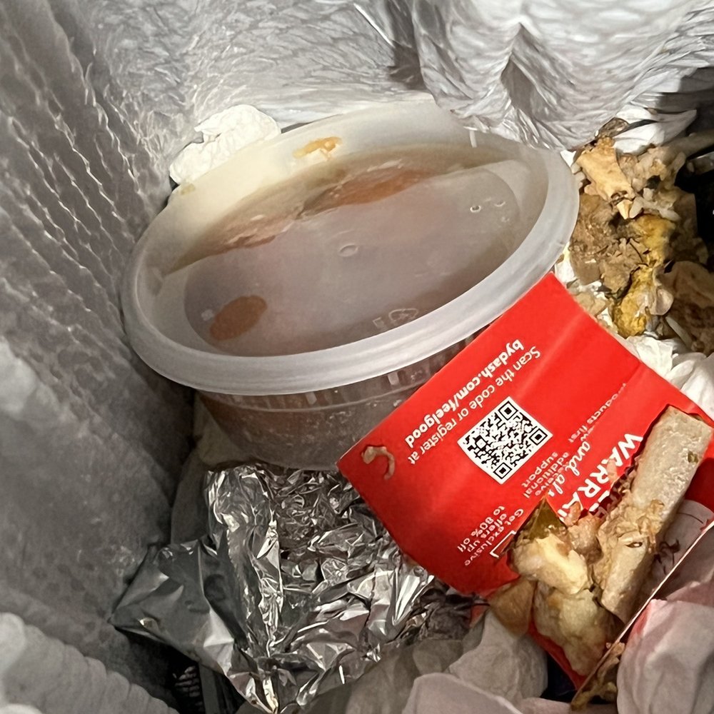 Gulab Jamun in trash