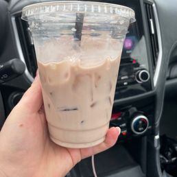 Iced White & White Americano w/chocolate milk! Iced White & White Americano w/chocolate milk!