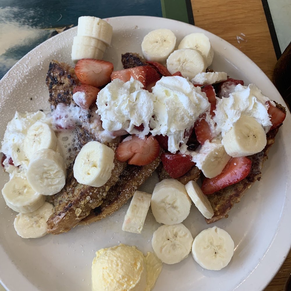 Beach Break Cafe - Banana and Strawberry Crunch French toast was the BOMB! - Breakfast & Brunch Near Me - Oceanside, California Beach Break Cafe - Banana and Strawberry Crunch French toast was the BOMB! - Breakfast & Brunch Near Me - Oceanside, California