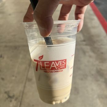 7 Leaves Cafe - I thought this was named something like Hokkaido-style Oolong Milk Tea Iced. On the menu, it doesn't say Hokkaido - Coffee & Tea Near Me - Rowland Heights, California