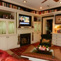 22 Charlotte - The big screen TV in one of our common rooms.