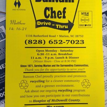 Bantam Chef - Great place for excellent cheap local eats - American Near Me - Marion, North Carolina