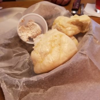Texas Roadhouse - what happened to the yummy rolls they always served this raw dough is awful - Steakhouses Near Me - Stow, Ohio