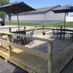 The Well - patio is roomy.