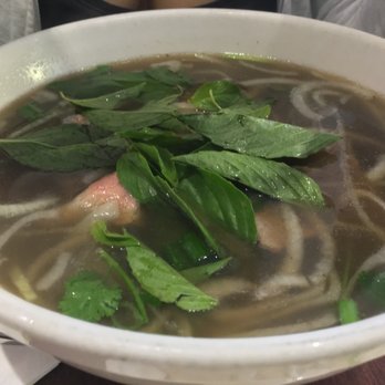 Monster Pho - Large pho with rare steak; serving size was HUGE. More enough to slay anyone appetite. - Vietnamese Near Me - Oakland, California