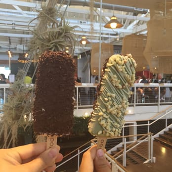 Popbar - Green tea with white chocolate, almonds, and chocolate sprinkles!, and coconut fully dipped with chocolate ! - Desserts Near Me - Anaheim, California