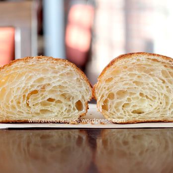 The Gingered Peach - Traditional butter croissant cross section ($2.75) - Coffee & Tea Near Me - Lawrence Township, New Jersey The Gingered Peach - Traditional butter croissant cross section ($2.75) - Coffee & Tea Near Me - Lawrence Township, New Jersey