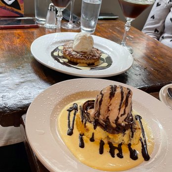 Uva - Almond tart (top) and nutella sponge cake (bottom) - Italian Near Me - New York, New York Uva - Almond tart (top) and nutella sponge cake (bottom) - Italian Near Me - New York, New York