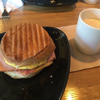 Craft Coffee House - Breakfast sandwich - pretty big, lots of ham, really delicious - Coffee & Tea Near Me - Pendleton, New York
