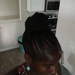 Ms Rhonda's & Co - Feed-In braids 4 days later