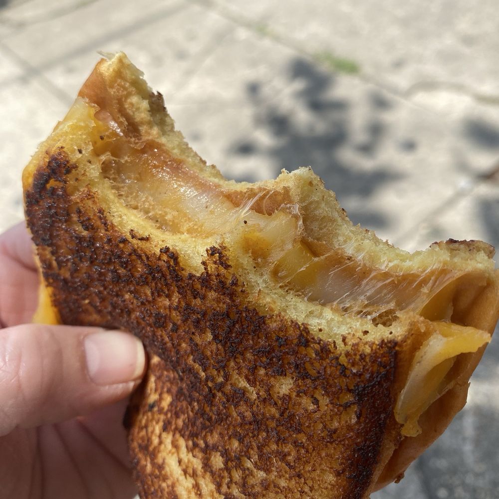 Moon Garden - Closeup of the grilled cheese. Yum! - Bubble Tea Near Me - New Orleans, Louisiana