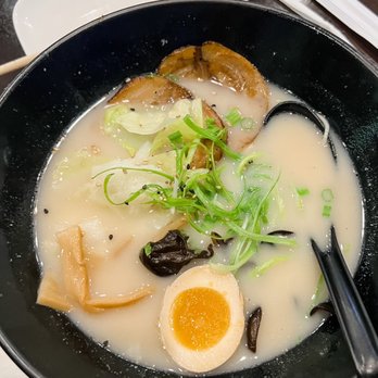 Sam Ramen - Tonkotsu - amazing umami flavor! Son was super impressed with the chashu pork. - Ramen Near Me - Conroe, Texas