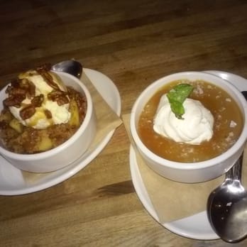 Eureka! - Apple crisp and butterscotch pudding - American Near Me - Berkeley, California