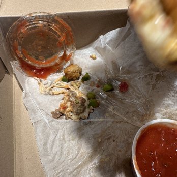 DP Dough - i asked for JUST steak and cheese... as you can see i didn't get that.. but other than that workers are cool - Pizza Near Me - Tempe, Arizona