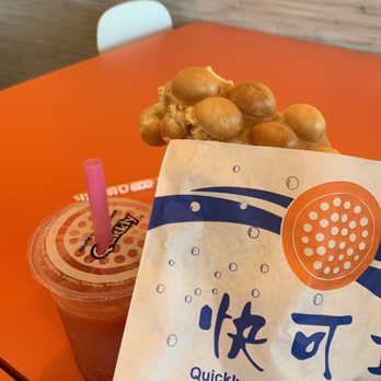 Quickly - Egg Puff (sweet waffle in a fun shape!) - Desserts Near Me - Petaluma, California