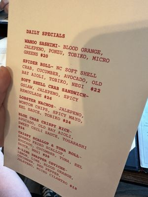 Menu photo 2 Shark Bar and Kitchen Wrightsville Beach, NC