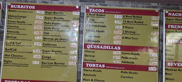 Menu photo 2 El Charro Taco Shop San Diego, CA Menu photo 2 El Charro Taco Shop San Diego, CA