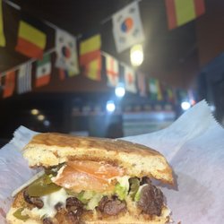 Las Tortugas - Asada Torta with Jalapeños.