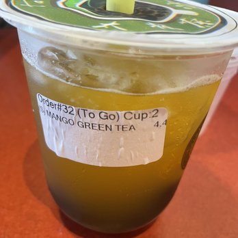 Taichi Bubble Tea - Mango green tea with boba - Ramen Near Me - Latham, New York Taichi Bubble Tea - Mango green tea with boba - Ramen Near Me - Latham, New York