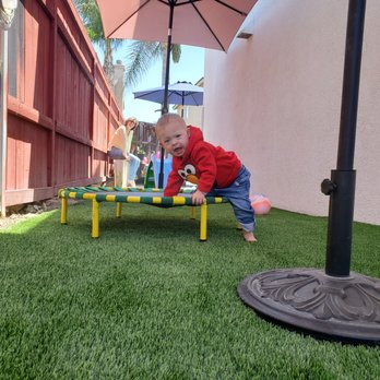 Biltright Turf - My son Is so excited to be outside and playing on comfy grass. Also he is very sensitive to textured this grass is perfect for his feet - Landscaping Near Me