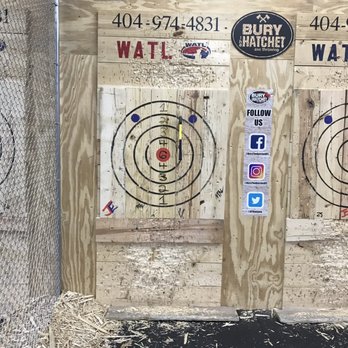 Bury The Hatchet Axe Throwing - I hit the board/ target!! - Axe Throwing Near Me - Atlanta, Georgia Bury The Hatchet Axe Throwing - I hit the board/ target!! - Axe Throwing Near Me - Atlanta, Georgia