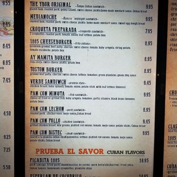 Cubanidad - Menu Display page 2 - Cuban Near Me - Henderson, Nevada
