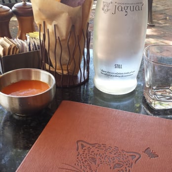 Jaguar Restaurant - Coconut Grove - Jaguar Water Carafe & Chips - Latin American Near Me - Miami, Florida