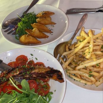Avli River North - Octopodi, Cretan Kaltsounia, Truffle Greek fries - Greek Near Me - Chicago, Illinois Avli River North - Octopodi, Cretan Kaltsounia, Truffle Greek fries - Greek Near Me - Chicago, Illinois