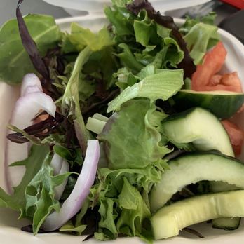 Five Ten Bistro - Side garden salad...um, dressing anyone? - Bars Near Me - Merced, California