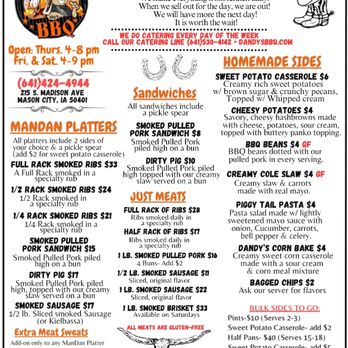 Dandy's BBQ - Food Trucks Near Me - Mason City, Iowa