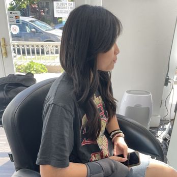 Design by Jen - My daughter's new face framing haircut! - Hair Stylists Near Me - Hercules, California