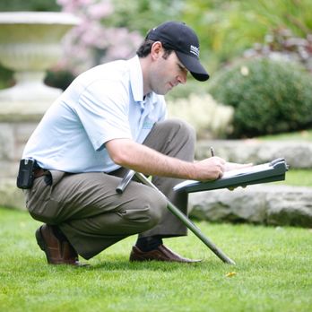 Nutri-Lawn - a man kneeling on the grass writing - Lawn Services Near Me - Ottawa, Ontario Nutri-Lawn - a man kneeling on the grass writing - Lawn Services Near Me - Ottawa, Ontario