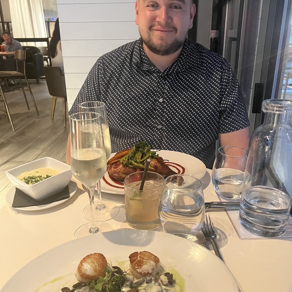 Corinne Denver - Scallops and chili chicken; strawberry and mint mule; Prosecco - Breakfast & Brunch Near Me - Denver, Colorado Corinne Denver - Scallops and chili chicken; strawberry and mint mule; Prosecco - Breakfast & Brunch Near Me - Denver, Colorado