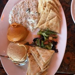 Hummus Trio (A Must) with tzatziki instead of edamame hummus Hummus Trio (A Must) with tzatziki instead of edamame hummus
