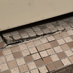 Maples Motel - More of the broken tile toes could get stuck in this