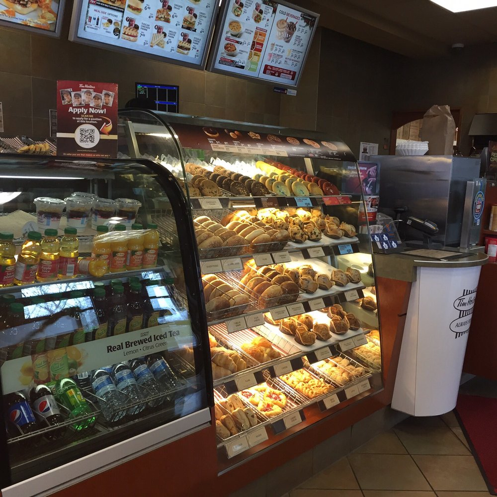 Tim Hortons - a display of food and drinks - Bakeries Near Me - St Catharines, Ontario Tim Hortons - a display of food and drinks - Bakeries Near Me - St Catharines, Ontario