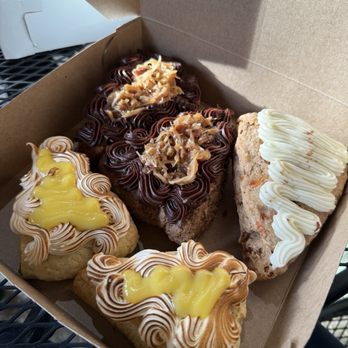 North Fork Chai - Lemon meringue scone, German chocolate cake scone, carrot cake scone - Coffee & Tea Near Me - Newcastle, California North Fork Chai - Lemon meringue scone, German chocolate cake scone, carrot cake scone - Coffee & Tea Near Me - Newcastle, California
