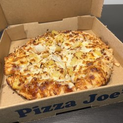 Pizza Joe's - Small BBQ chicken pizza with pineapples.