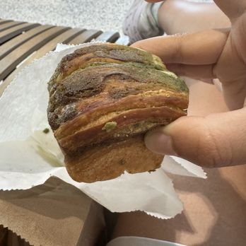 Salswee - Matcha almond bun - Bakeries Near Me - New York, New York Salswee - Matcha almond bun - Bakeries Near Me - New York, New York