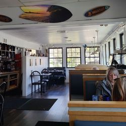 Bella Vida Garden Cafe - Interior, one section of seating...