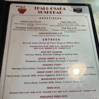 Thai & Osaka - Appetizers and Entrees - Sushi Bars Near Me - Kingsland, Georgia Thai & Osaka - Appetizers and Entrees - Sushi Bars Near Me - Kingsland, Georgia