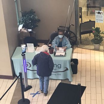 Windsong Breast Care - Digital Temperature check at lobby entrance - Surgeons Near Me - Williamsville, New York