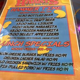 Happy hour menu Happy hour menu
