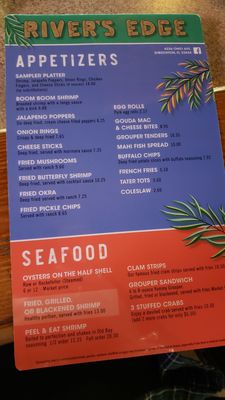 Menu photo 3 The River's Edge Bar and Grill Gibsonton, FL Menu photo 3 The River's Edge Bar and Grill Gibsonton, FL