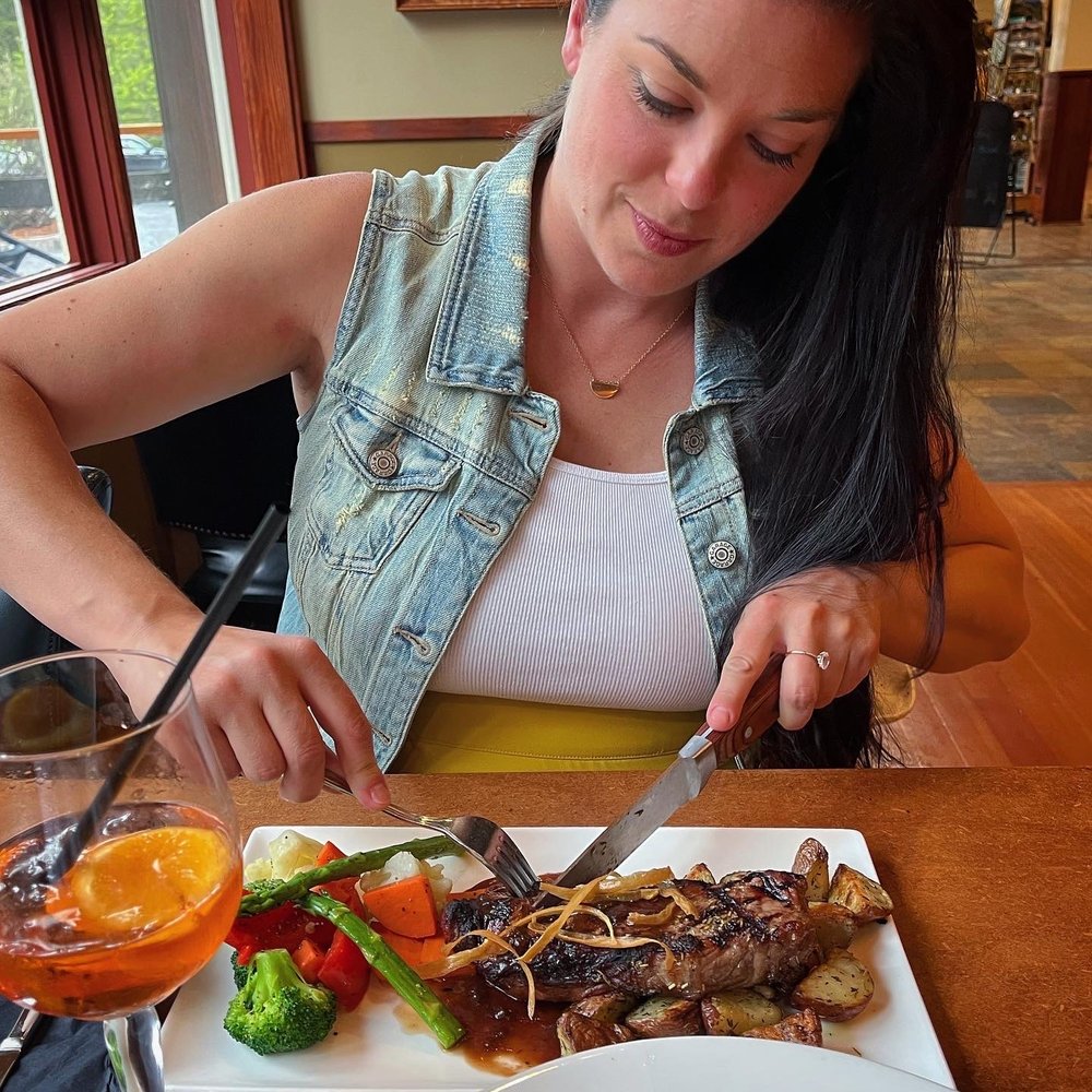Johnston Canyon Lodge & Bungalows - New York Sirloin - Resorts Near Me - Banff, Alberta Johnston Canyon Lodge & Bungalows - New York Sirloin - Resorts Near Me - Banff, Alberta