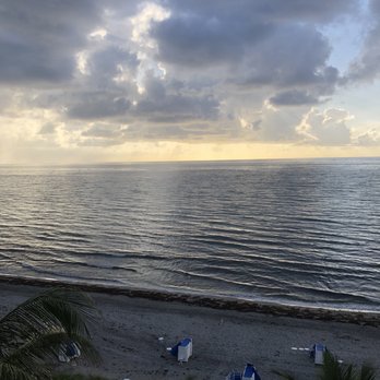 Delray Sands Resort - Early morning View of beach from our balcony - Hotels Near Me - Highland Beach, Florida