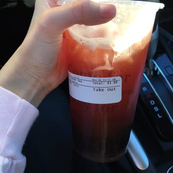 Teapioca Lounge - Strawberry green tea with extra boba, extra sweet but it wasn't really as sweet as I wanted. - Coffee & Tea Near Me - Oklahoma City, Oklahoma Teapioca Lounge - Strawberry green tea with extra boba, extra sweet but it wasn't really as sweet as I wanted. - Coffee & Tea Near Me - Oklahoma City, Oklahoma