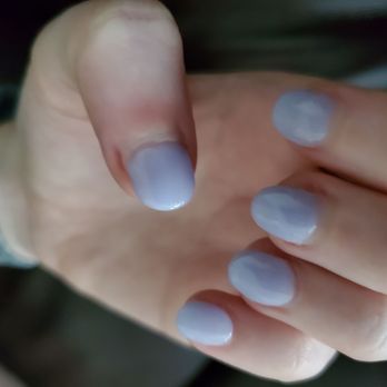 Luxe Nail Bar - Luxe Nail Salon tips and Dip. Done on 8-11. Picture taken 8-14. - Nail Salons Near Me - Tulsa, Oklahoma