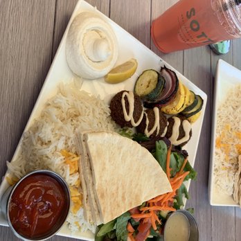 Sotta - Falafel Veggie Plate - Mediterranean Near Me - Burbank, California Sotta - Falafel Veggie Plate - Mediterranean Near Me - Burbank, California